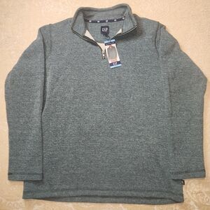 GAP Men's Gray Half Zip Sweater